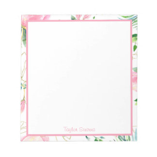 Bloc-note Notepads floraux personnalisés