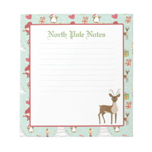Bloc-note Notepads Linked Reindeer de Noël