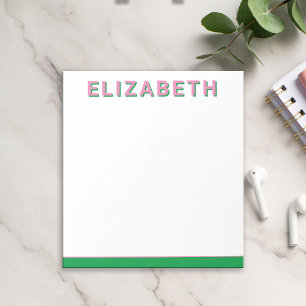 Bloc-note Notepads modernes personnalisés Preppy