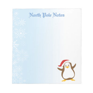 Bloc-note Notepads Pingouins de Noël