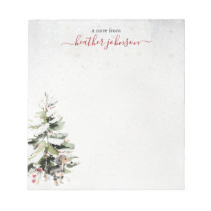 Bloc-note Notes de Hearthlight Hiver Papeterie Personnalisée