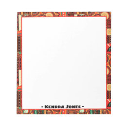 Bloc-note Notes de Motif de la tribu Afrocentrique Kente