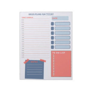 Bloc-note Notes de planification du planificateur quotidien 