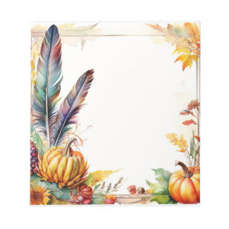 Bloc-note Notes de récolte d'automne