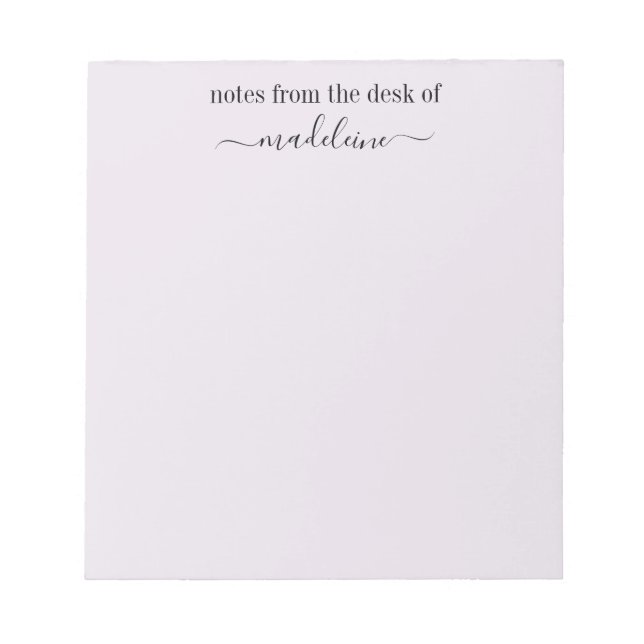 Bloc-note notes du bureau de madeleine (Devant)