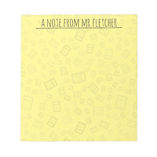 Bloc-note Notes du Motif de calculateur personnalisé