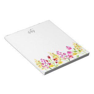 Bloc-note Notes fleurs sauvages à faire Liste des fleurs d'a