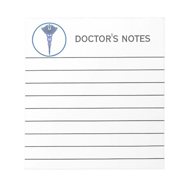 Bloc-note Notes Médicales pour l'infirmière en soins de sant (Devant)
