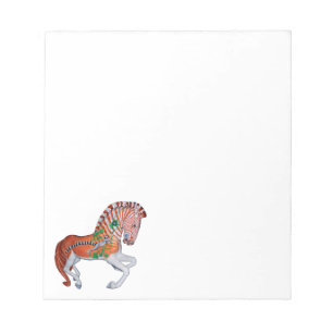 Bloc-note Notes photo du carrousel Animal Quagga Zebra