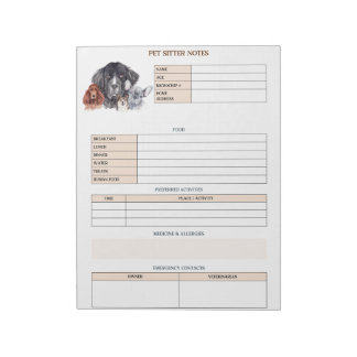 Bloc-note Notes pour une souris de chien ou une maman de cha