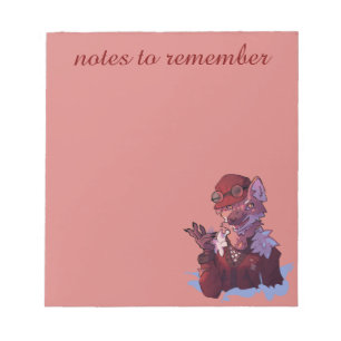 Bloc-note Notes to remember, renard, Fox