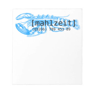 Bloc-note Notizkarten für Restaurants