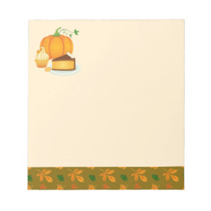 Bloc-note Nourriture d'automne et feuilles d'automne