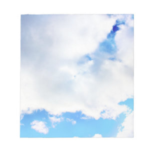 Bloc-note Nuages blancs et ciel bleu