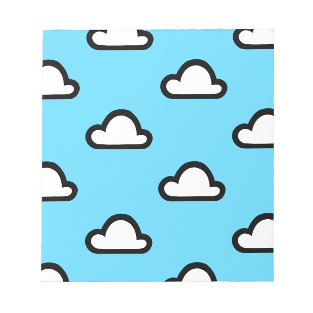 Bloc-note Nuages minimalistes (Devant)