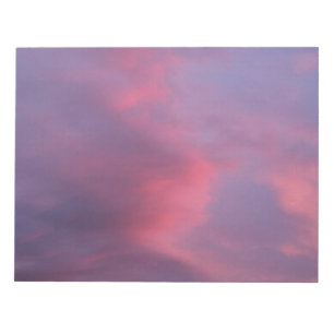 Bloc-note Nuages roses bleus