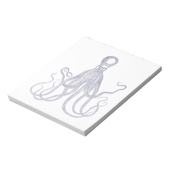 Bloc-note Octopus texturé vintage (Tourné)