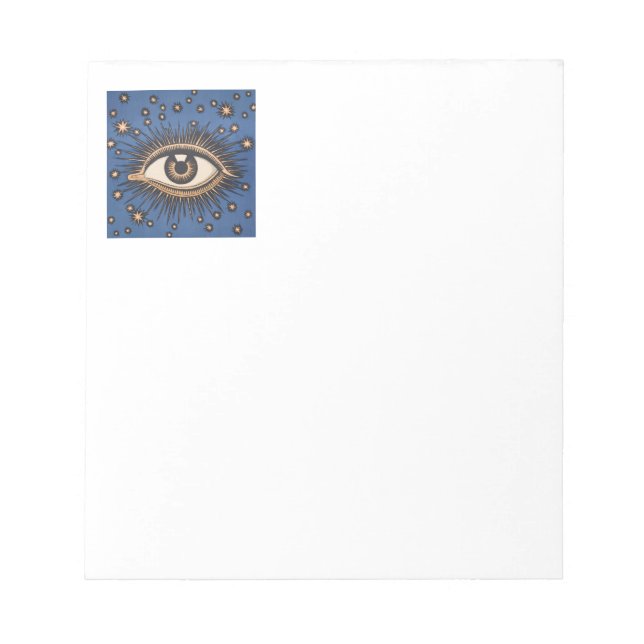 Bloc-note Oeil étoile Lune Celeste Nouveau (Devant)