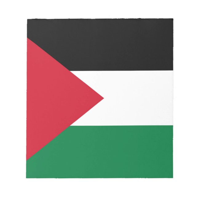 Bloc-note officiellement le drapeau de l'État de Palestine (Devant)