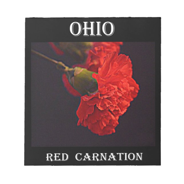 Bloc-note Ohio Red Carnation (Devant)