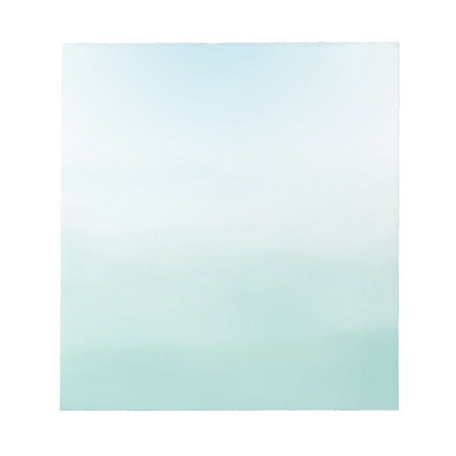 Bloc-note Ombre bleu menthe (Devant)