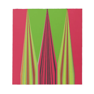 BLOC-NOTE OR ROUGE VERT