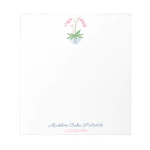 Bloc-note Orchidée rose Classique Dames En Planteur Jar Ging