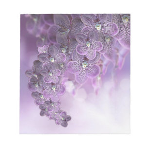 Bloc-note Orchidées de fleurs violettes