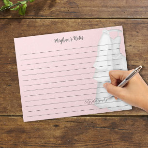 Bloc-note Organisateur de mariage moderne robe de mariée ros