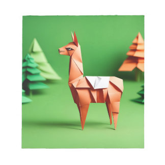 Bloc-note Origami Art - Harmonie de Grazing : Serene Llama's