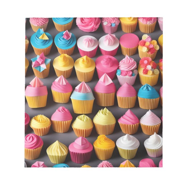 Bloc-note Origami Art - Rainbow Bliss Cupcakes (Devant)