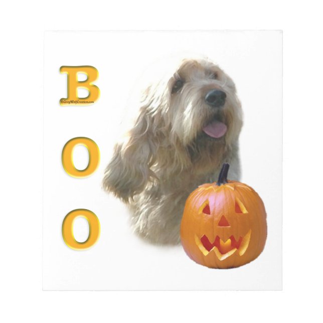 Bloc-note Otterhound Halloween BOO (Devant)