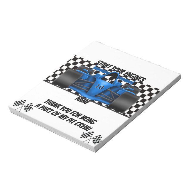 Bloc-note Pack de voiture de course Anniversaire Candy Bar W (Tourné)