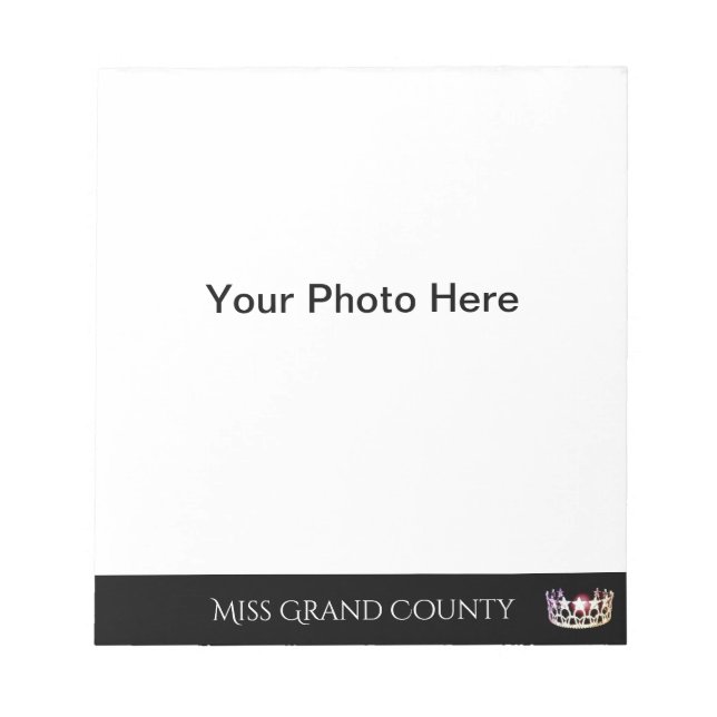 Bloc-note Pad automatique de la couronne argentée Miss USA S (Devant)