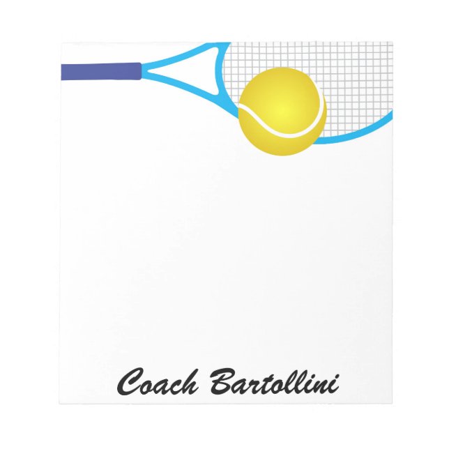 Bloc-note Pad de note de tennis scolaire - SRF (Devant)
