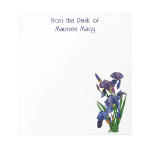 Bloc-note Pad de note Iris violet personnel