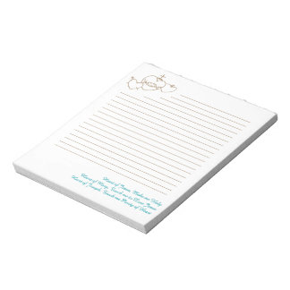 Bloc-note Pad note Rosaire du coeur
