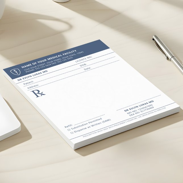 Bloc-note Pad RX Médicale pour ordonnance médicale (Créateur téléchargé)