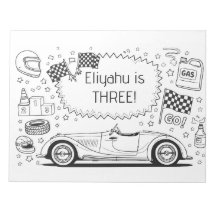 Page de coloriage de voiture de course vintage pou