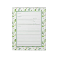 Page de recette encadrée pour Classeur Feuille Her