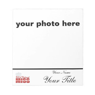 Bloc-note Pageant autograph pad - customize with your name