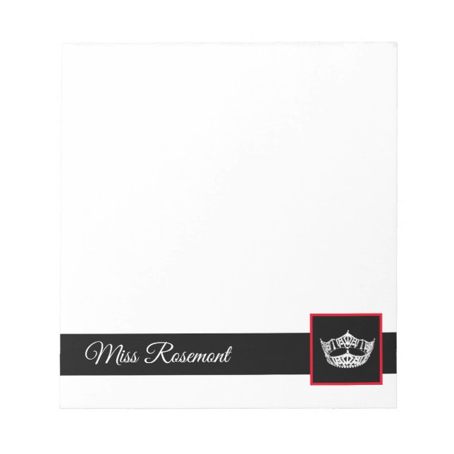 Bloc-note Pageant Crown Autographe Pad (Devant)