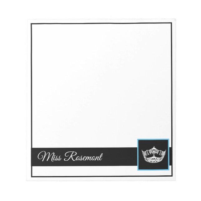 Bloc-note Pageant Crown Autographe Pad (Devant)
