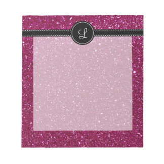 Bloc-note Paillette rose