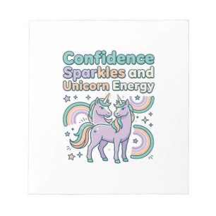 Bloc-note Paillettes de Confiance de Licorne et Conception d