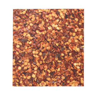 Bloc-note Paillettes rouges de piment séché chaud