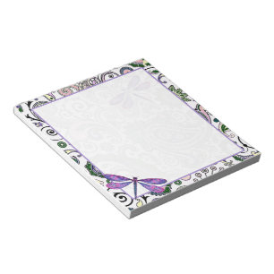 Bloc-note Paisley et libellule