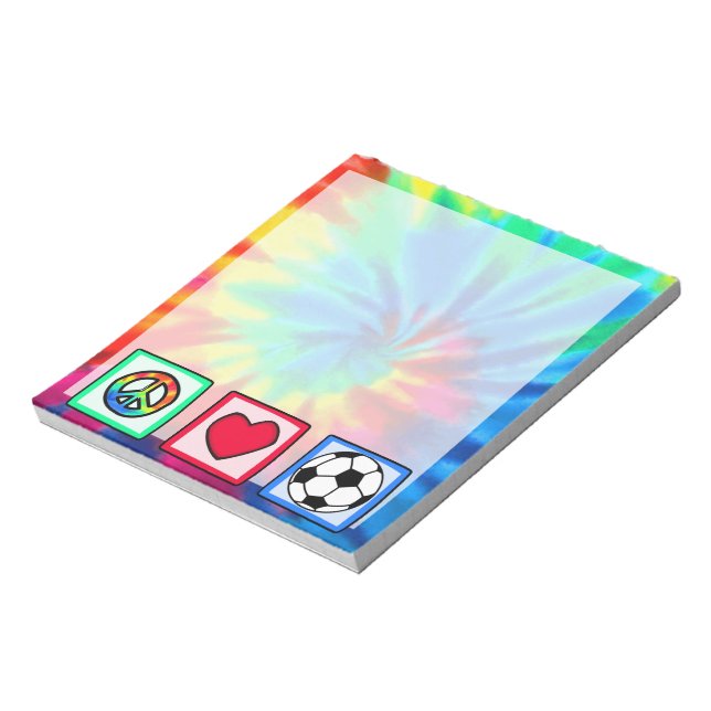 Bloc-note Paix, Amour, Football (Tourné)