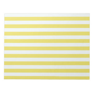 Bloc-note Pale Gold et White Stripes par Shirley Taylor