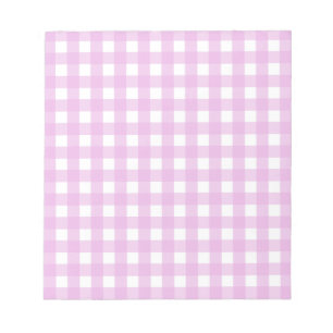 Bloc-note Pale pink gingham